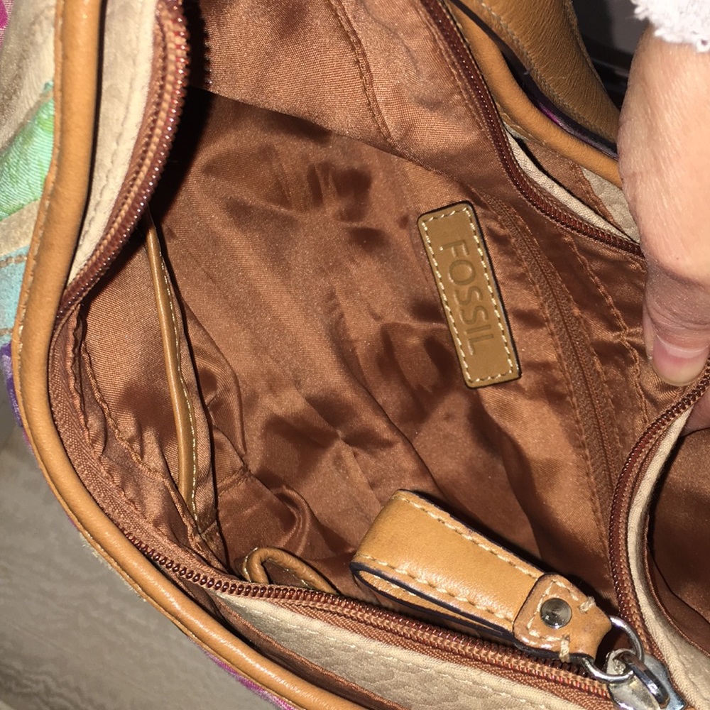 Fossil Signature Canvas Satchel - image 5